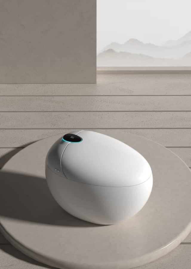 Egg Shape Art WC - Luxury Oval Water Closet / Egg Toilet