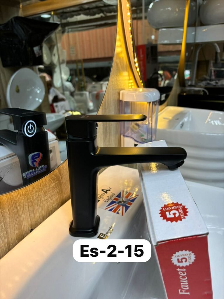 Black basin tap