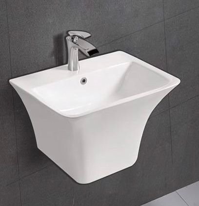 Flare square wall hung basin