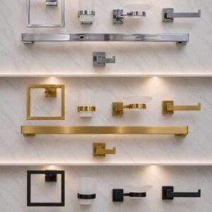 Bathroom accessories set