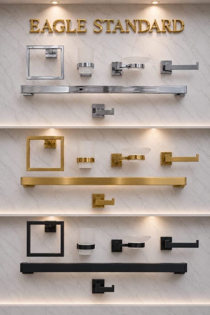 Bathroom accessories set