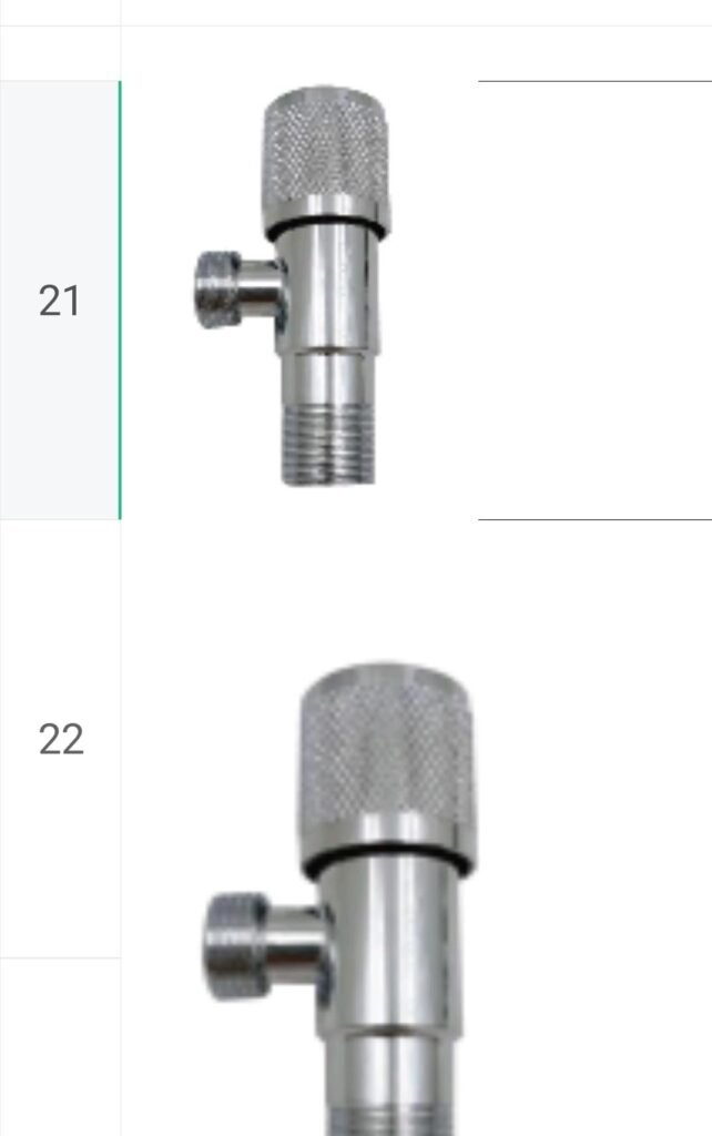 Stainless Steel Angle Valve / Stop Valve - For WC & Basin